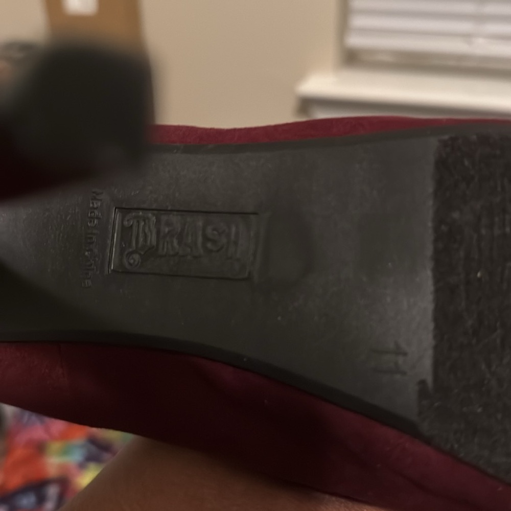 Burgundy Women's Heels - Picture 3 of 5